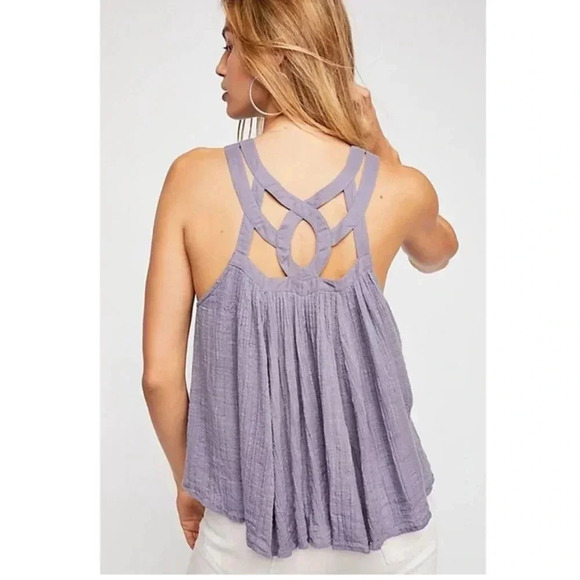 Free People FP One - Geo Blouson Tank Top boho white - XSmall - Picture 3 of 10